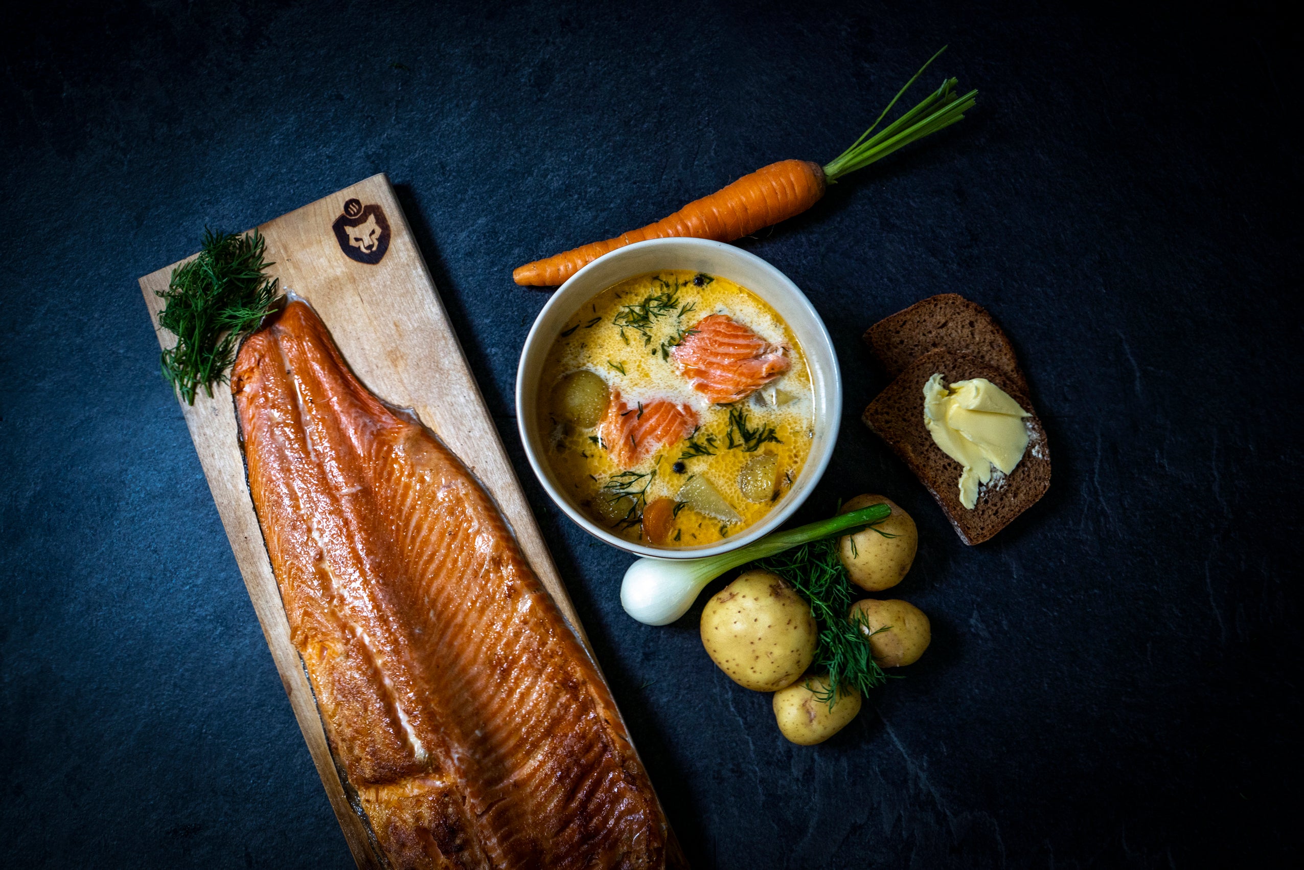 Blazing Salmon Soup - Carelia Grill