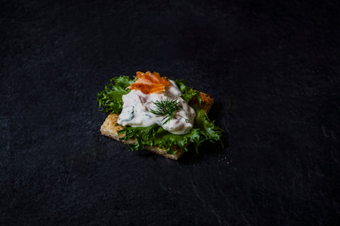 Blazing Salmon Toast Skagen