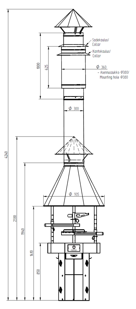 CARELIA GRILL® 9K-80 ВЫСОКИЙ PREMIUM