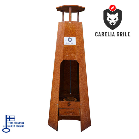 CARELIA GRILL® A-FIRE GRILLIRITILÄ KIINNIKKEILLÄ