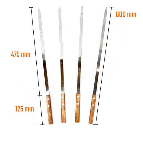 Grillivartaat 4 kpl 60 cm