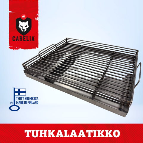 Carelia® Valugrillin tuhkalaatikko ja arina varaosasettinä