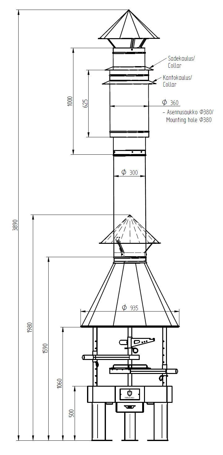 CARELIA GRILL® 9K-80 LOW